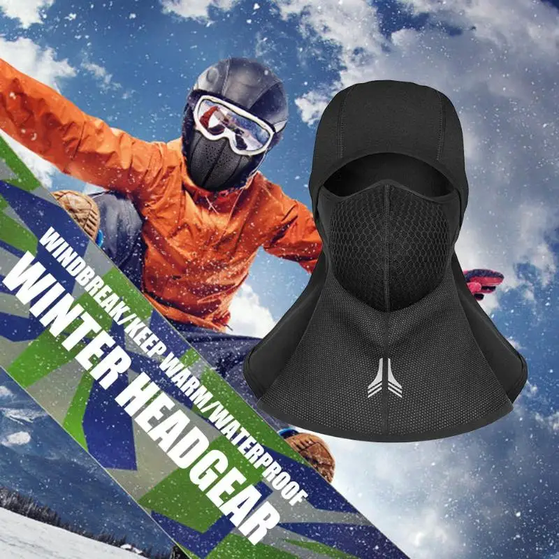 

Outdoor Winter Cycling Full Face Mask Sport Waterproof Thermal Fleece Warmer Riding Mask Cover