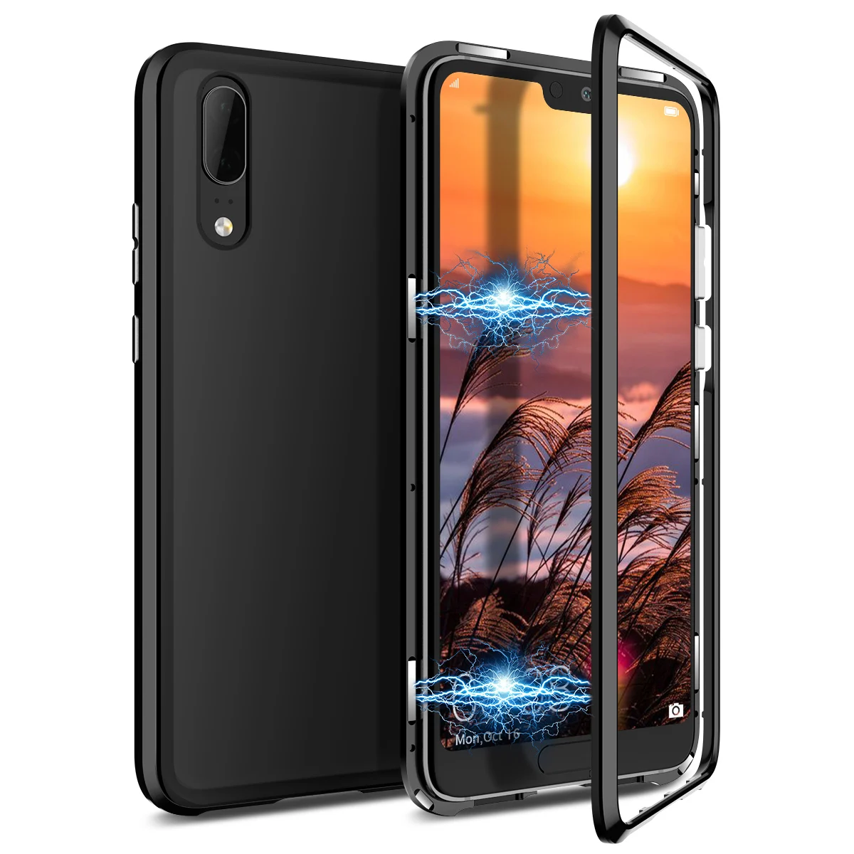 2 in 1 Case For Huawei Nova 3 3i Cover Hard Transparent Back