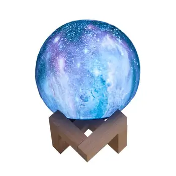 

Remote Control Star 3D Moon Lamp Led Night Light For Party Pub Concert Usb Charging Painted Moon Lamp