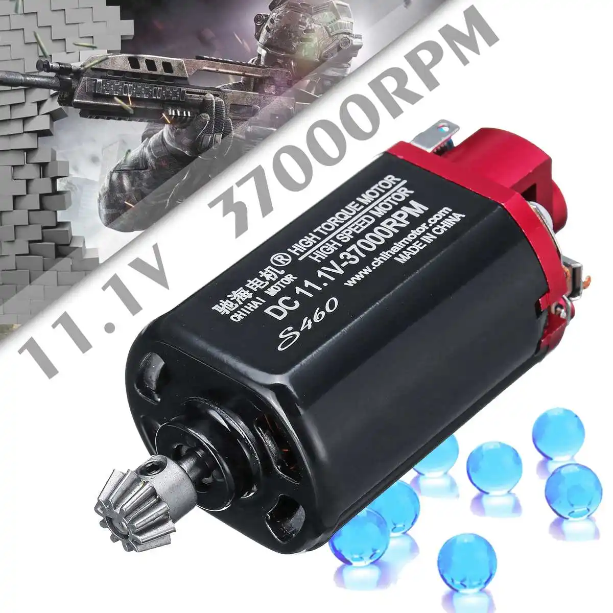 

NEW DC 11.1V 37000RPM S460 Motor for Jinming Gen8 Gel Ball Blastering Water Toy Guns Replacement Accessories