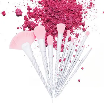 

10pcs/set Makeup Brushes Set For Eyeshadow Powder Foundation Blush Contour Spiral Handle Make-Up Brushes Beauty Tools