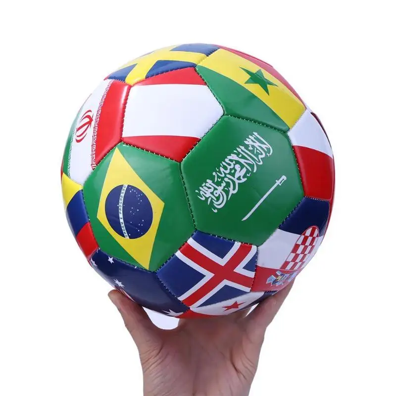 

Anti-slip Outdoor Match Training Ball Gift With Net Bag Sports Training Equipment National Flag Size 5 TPU Football Soccer Ball