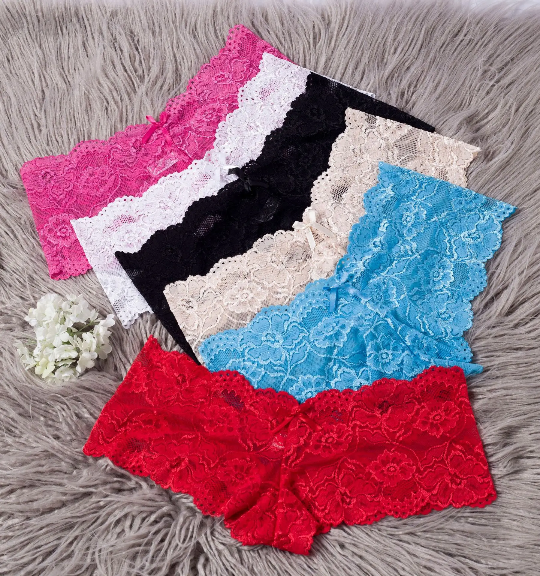 

xxl low rise Sexy Panties Summer Thin Lace Panties Underwear See through Comfortable Shorts Women boxer short underwear dessous