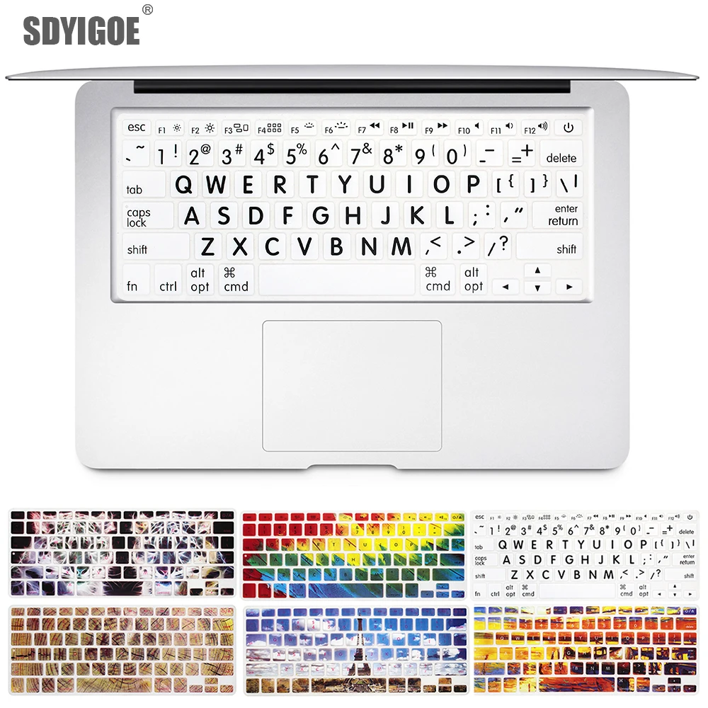 Пылезащитная Силиконовая Защитная пленка для клавиатуры ноутбука macbook pro13 air retina