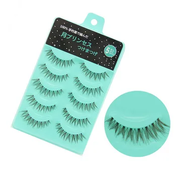 

100set 5Pair/set New High Quality Natural Soft Eye Lashes Makeup Handmade Thick Fake False Eyelashes fashion