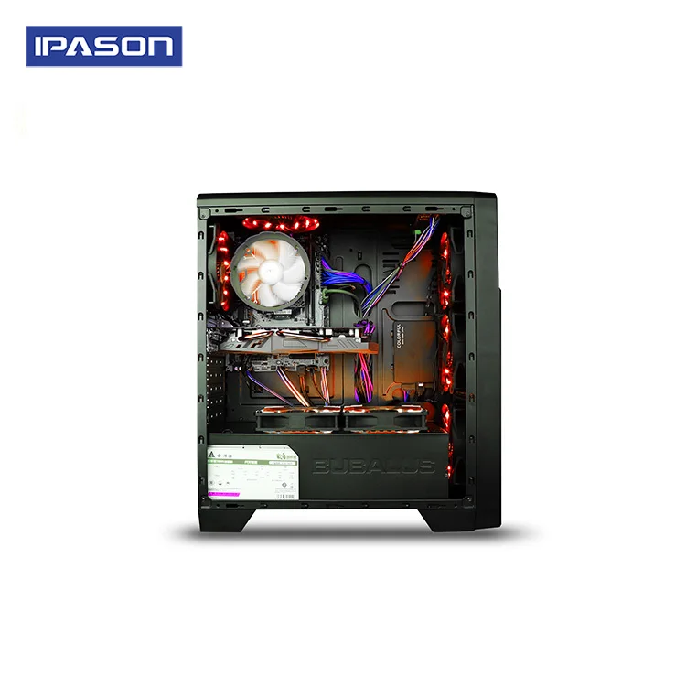 Лучший Игровой ПК Ipason AMD Ryzen5 2600/ B450/ 2060 6G/ DDR4 16G/ 240G SSD Настольный Компьютер