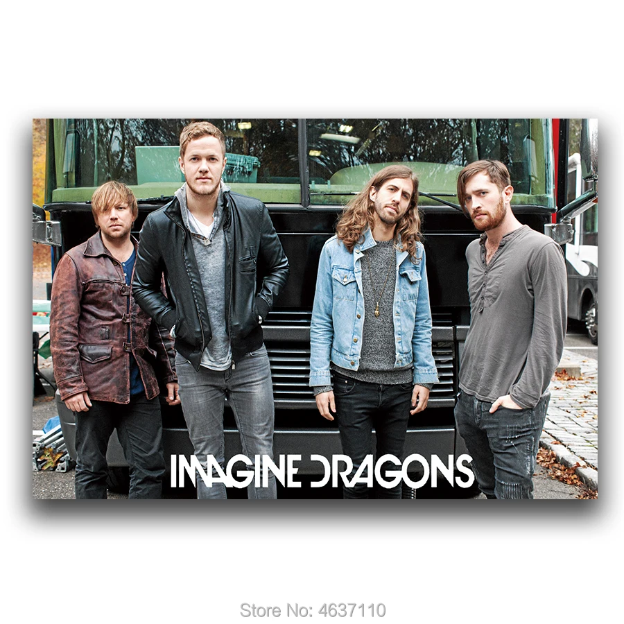 Art Custom New Silk Poster Wall Decor Imagine Dragons Believer Medalex Rs