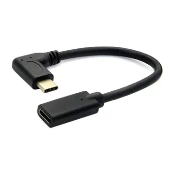 

0.2m Elbow USB 3.1 Type-C Male to Female OTG Data Sync Adapter Converter Cable