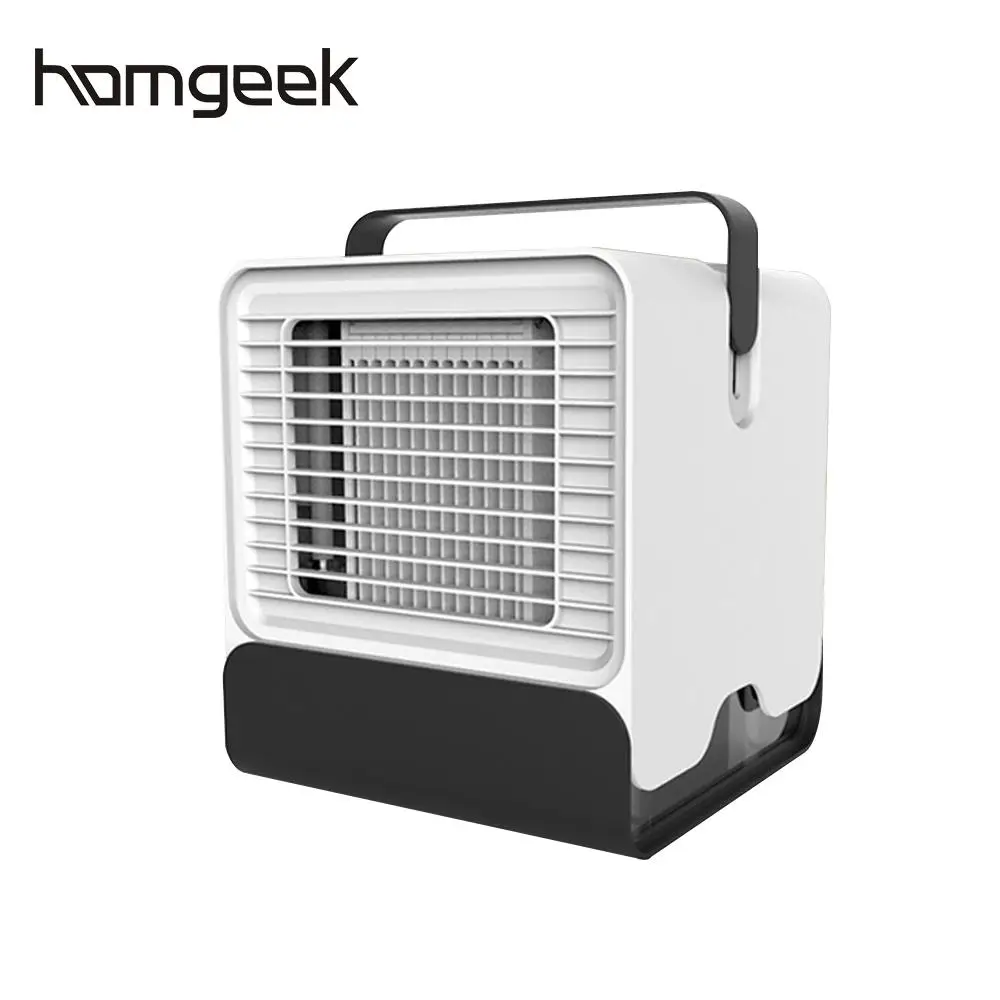 Мини портативный вентилятор для кондиционера USB Настольный воздушный охладитель офисный Вентилятор охлаждения мобильного вентилятора с светодиодный подсветкой для дома