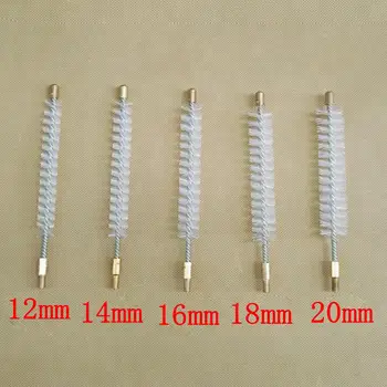

12/14/16/18/20mm Brush Diam Nylon Pipe Tube Cleaning Brass Head Cooler Fitting Cooler Refrigeration Parts