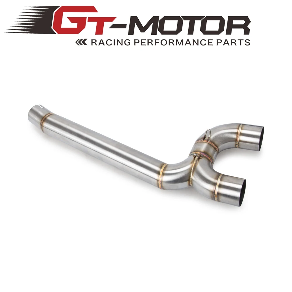 

Motorcycle Full Exhaust System Middle Pipe Link Connect Motorcycle Accessories For Yamaha FZ6 FZ6N 2004 2005 2006 2007 2008 2009