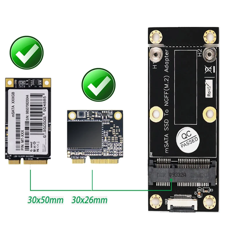 MSATA SSD к M.2 (NGFF) ключ B + M адаптер с FFC кабелем Поддержка любой ОС msata адаптер|Платы
