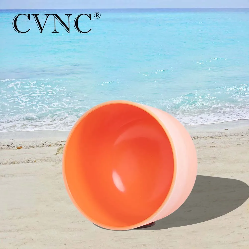 

CVNC 10 Inch D Sacral Orange Chakra Quartz Crystal Singing Bowl