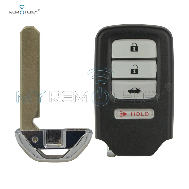 Remtekey Smart key case shell 3 button with panic ACJ932HK1210A for Honda Accord Civic 2013 2014 2015 remotekey acj932hk1210a car remote control shell case 3 button with panic for honda accord civic 2013 2014 2015 key replacement