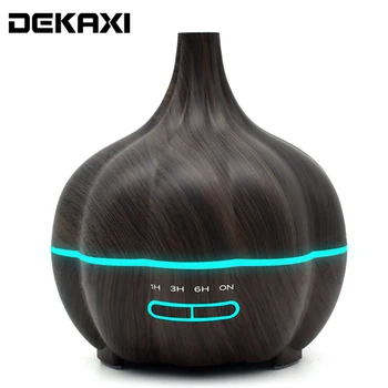 

DEKAXI NEW product Electric Air Oil Diffuser 400ml Ultrasonic Humidifier With Led Lamp for Home Bedroom Office Living Room
