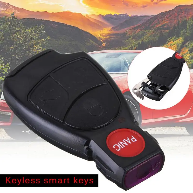 Remote Keyless Smart Key fob Case Shell With Battery Holder Uncut Replacement key case for Mercedes Benz | Автомобили и мотоциклы