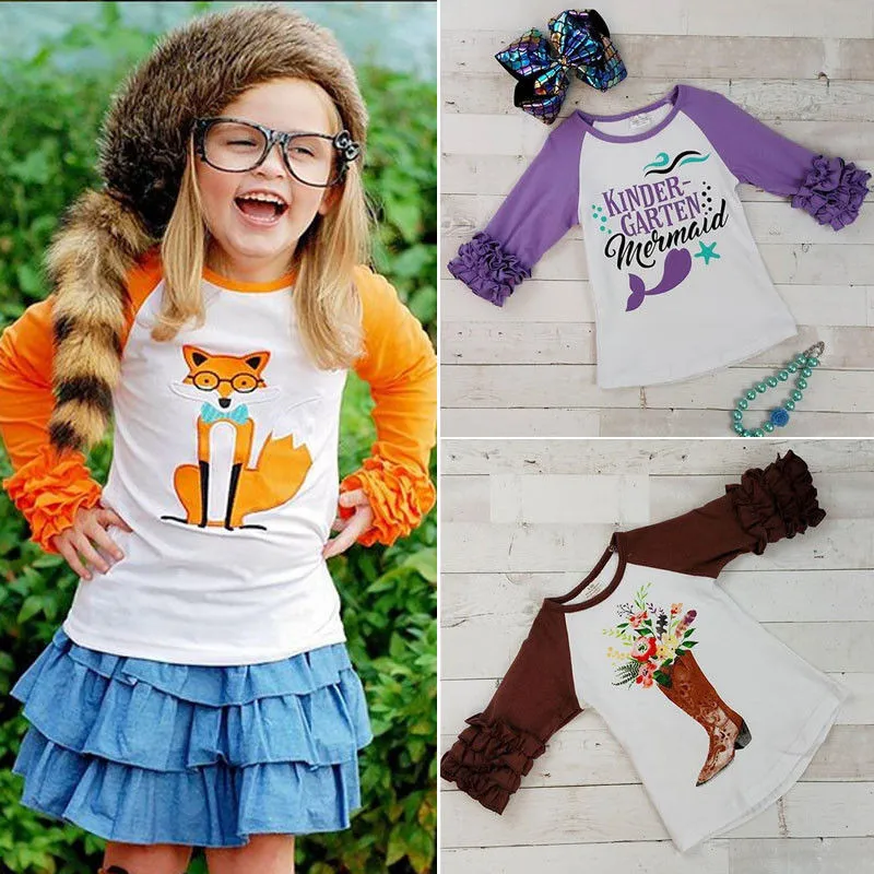 

PUDCOCO Fashion Newborn Toddler Baby Girl Cartoon Cotton Top T-shirt Casual Print Child Girls Clothes USA 1-5Y