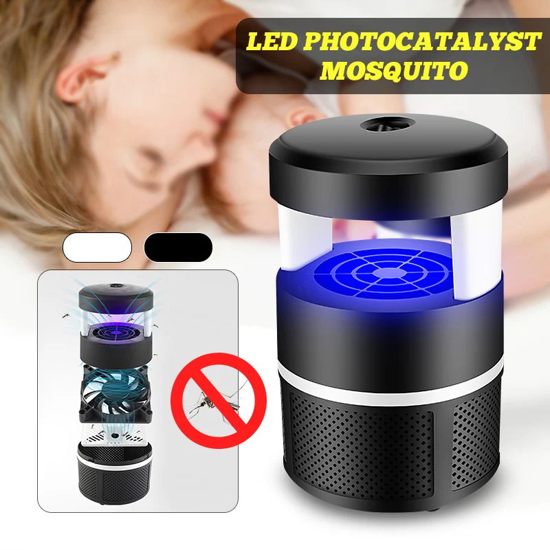 

Smuxi Mosquito Killer Radiationless USB Electric Mosquito Killer Lamp Photocatalysis Home Outdoor LED Bug Zapper Insect Trap