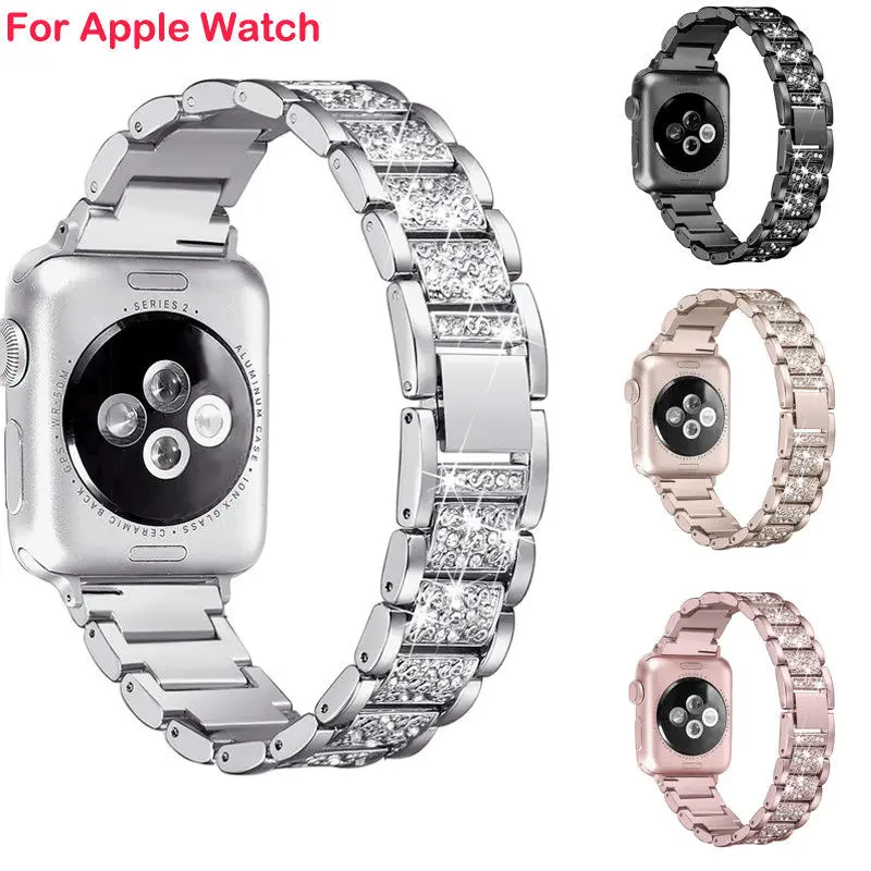 

New For Apple Watch iWatch 1/2/3/4 Stainless Band Bracelet Watch Strap 38/42mm