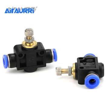 

PA10 seriesTracheal LSA10 mm flow joint 10mm Air Flow Speed Control Valve Tube air Hose Pneumatic Push In Fitting Adjustable