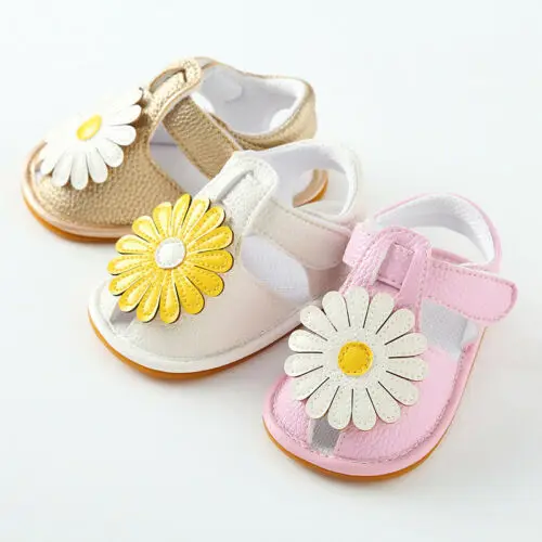 

Baby Kid Girl Flower Decor Princess Shoes Casual Toddler Infant Moccasin Sandals Summer Baby Shoes