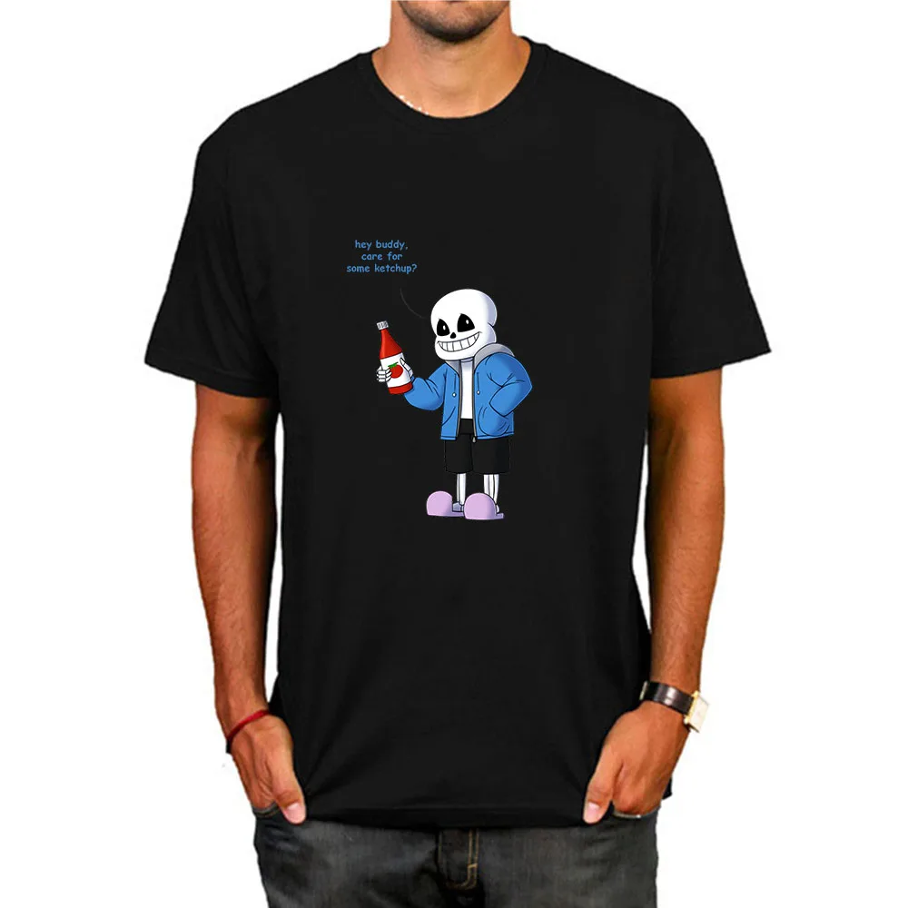 Горячие игра Undertale Harajuku футболка черепа брат Sans И Папирус печатных футболки кавай
