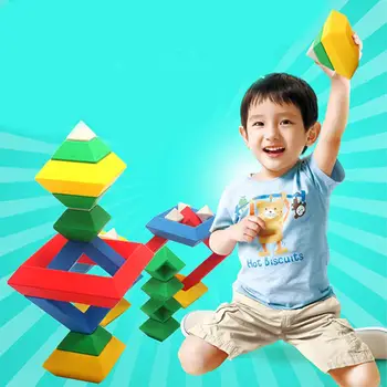 

Rhombus Variety Changeable Pyramid Building Blocks Tower Toy Creative Enlightenment Toys for Children