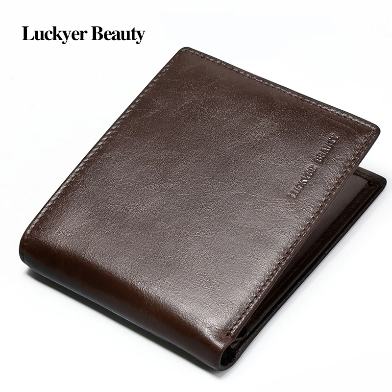 

LUCKYER BEAUTY men wallets purses luxury money bag clutch fashion Simple