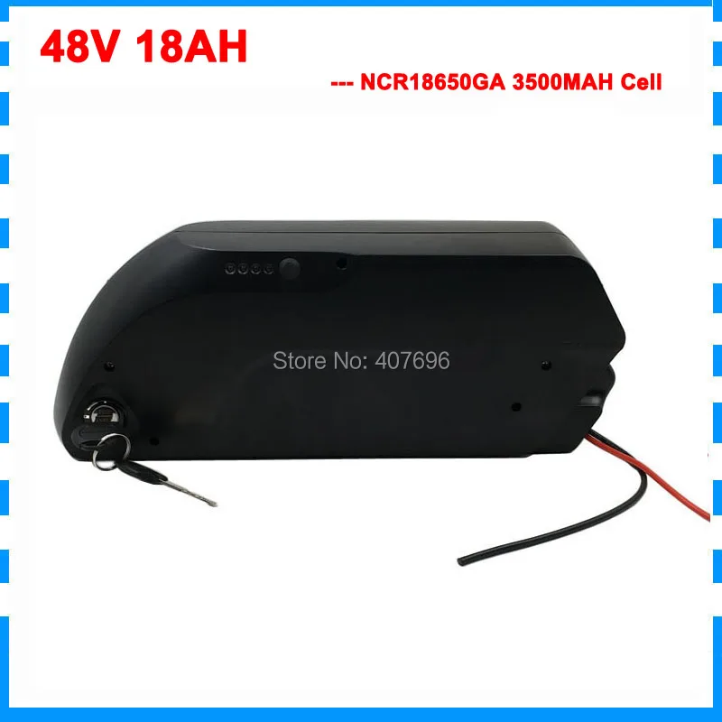 

Free custom fee Electric Bike Battery 48V 18AH li ion battery with NCR GA 3500MAH 18650 cells for Bafang 48v 1000w ebike motor