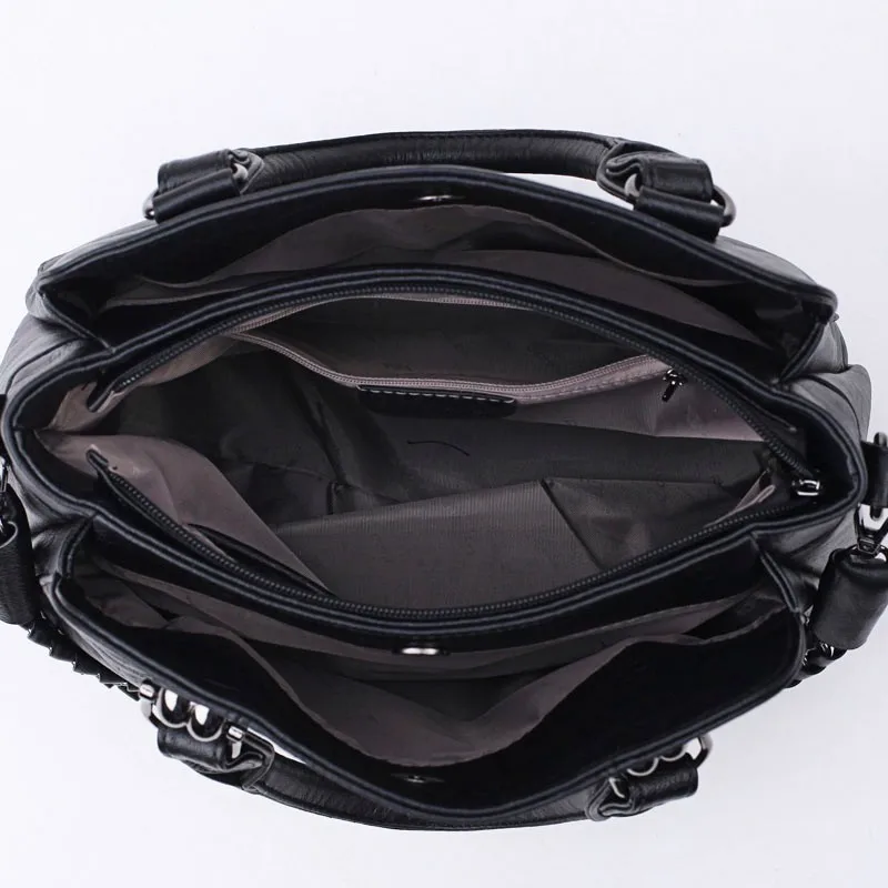  2019 Luxury Handbags Women Bags Designer Female Soft Leather Shoulder Bag Vintage Ladies Hand Bags  - 32949990481