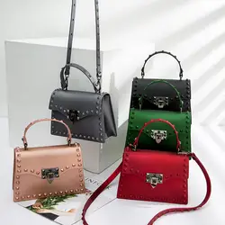 Известный бренд Для женщин Курьерские Сумки Роскошные Сумки сумка для складывания Дизайнер желе мешок моды сумка Для женщин ПВХ кожаные