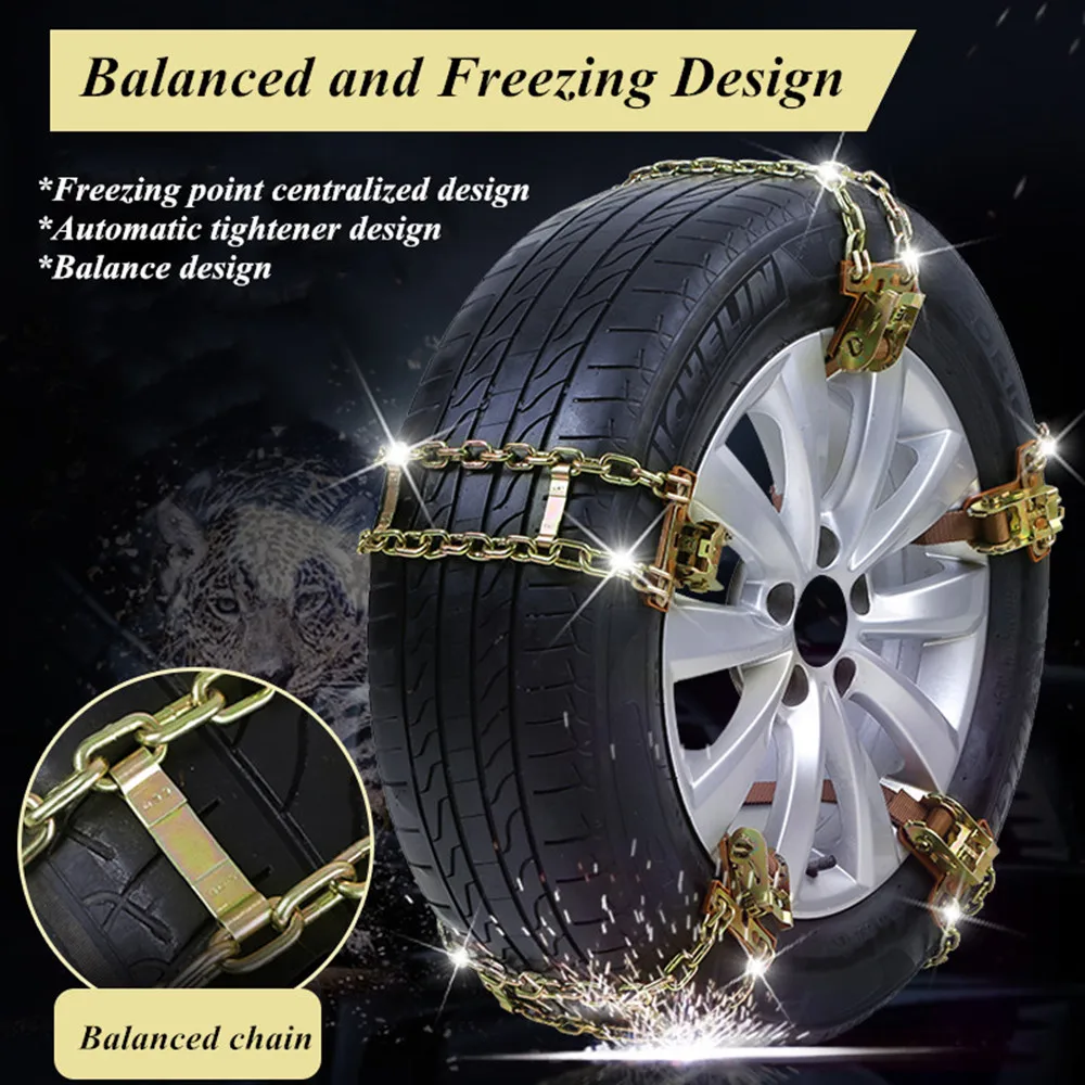 Высокое качество Износостойкие автомобильные снежные цепи дизайн баланса внедорожник противоскользящая цепь для льда/снега/грязи дорожный безопасный для вождения S/M/L