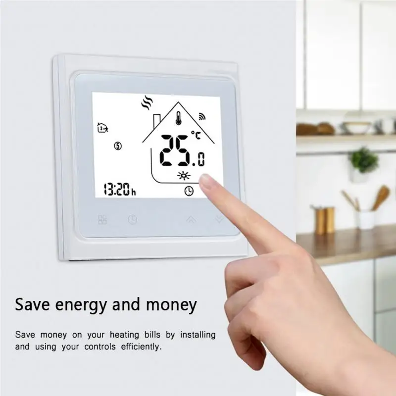 

LCD Touch Screen WiFi Smart Thermostat Temperature Controller for Water Floor Heating