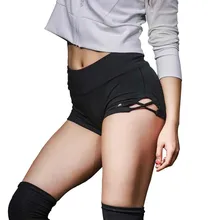 Компрессионные дышащие шорты для бега Для женщин тренажерный зал Slim Fit полюс короткие Фитнес тренировки эластичные Йога Спортивная одежда дно