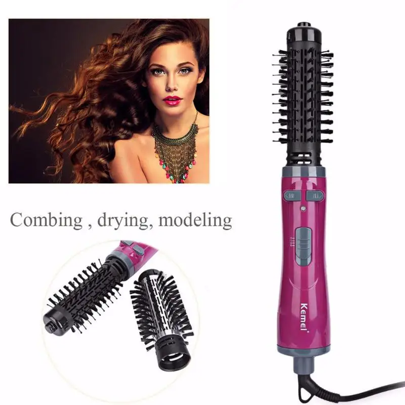

KEMEI Electric Hair Curler Roller Comb Automatic Curling Iron Brush Hair Dryer Comb Home Salon DIY Hair Styling Tools