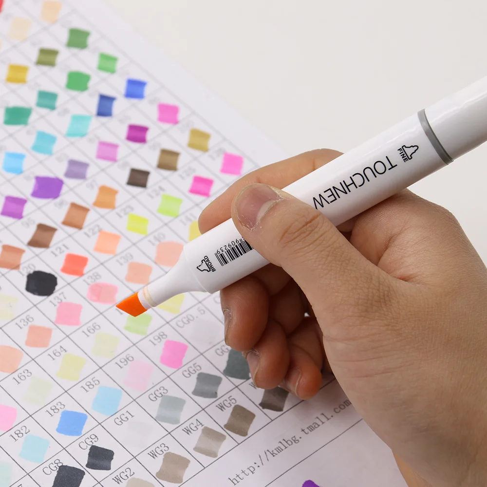 

TOUCHNEW 168 Color Optional Art Marker Pen Oily Alcohol Markers Professional Painting Sketch Drawing Markers Painting Supplies