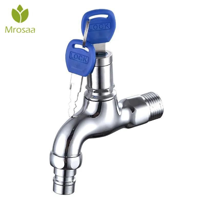 G1 2 Anti Theft Faucet Water Tap With Lock Key Brass Body Single