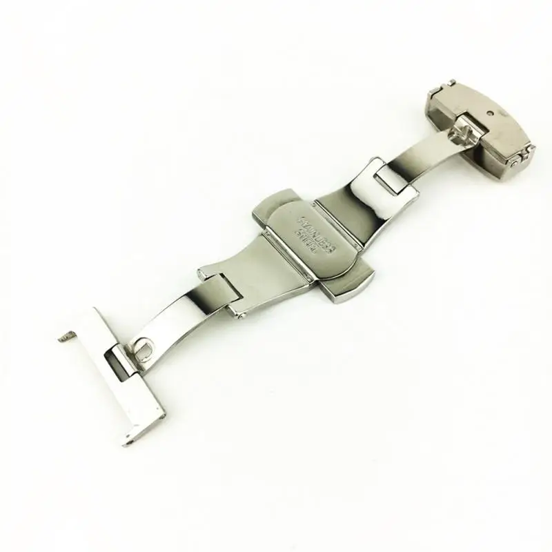 

16/18/20/22mm Luxury High quality Stainless Steel Butterfly Push Button Deployment Watch Band Buckle Clasp Watch accessories