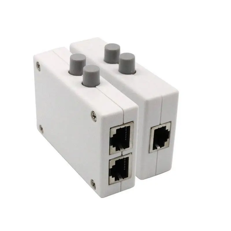 Сетевой коммутатор Mini 2 Порты и разъёмы 2 In1/1 In2 обмен RJ45 Ethernet сети коммутатор Шерер