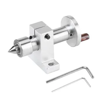 

Adjustable Double Bearing Live Center Metal Revolving with 2pcs Wrenches DIY Accessoire Moersleutel Mini Draaibank