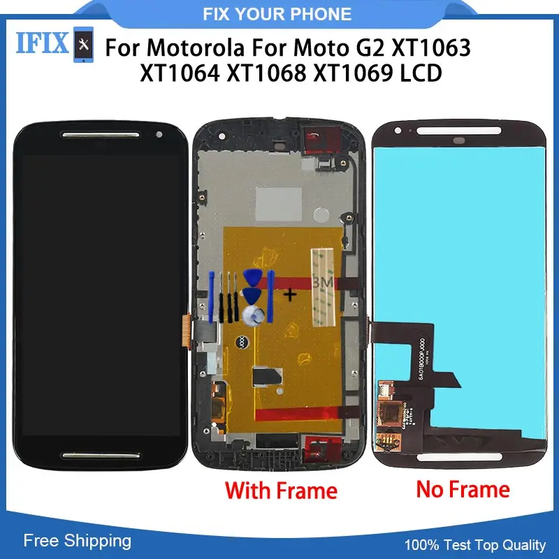 

For Motorola For MOTO G2 XT1063 XT1064 XT1068 XT1069 XT1072 LCD Display Touch Screen Digitizer Assembly Repair Parts