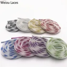 30 пар/лот) Weiou/супер крутые белые, золотые, серебристые кружевные блестящие повседневные мерцающие шнурки для женщин; женские вечерние модельные ботинки