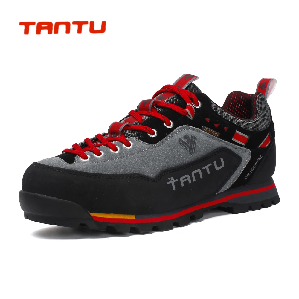 

Trip Light Soft Comfortable Breathable Sneakers Large Size Camping Climbing Rubber Sole Leather Outdoor Men Hiking Shoes