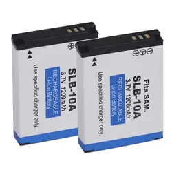 2x для samsung SLB-10A Батарея WB150F WB280F WB201F WB2100 WB800F EX2F