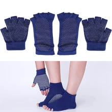 1 шт. Нескользящие модные силиконовые безопасные точки женские носки для йоги перчатки с половинными пальцами для девушек и женщин
