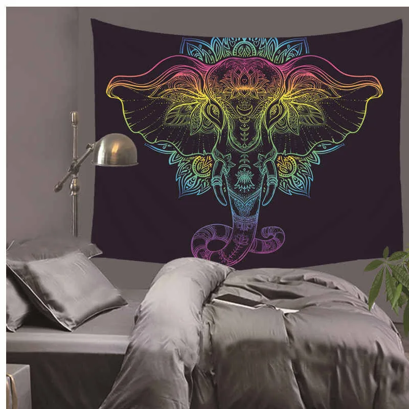 

1Ps Bohemia Mandala Blankets Tapestry Elephant Wall Hanging wandbehang gobelin Blanket Dorm Home Decor mantas mandalas