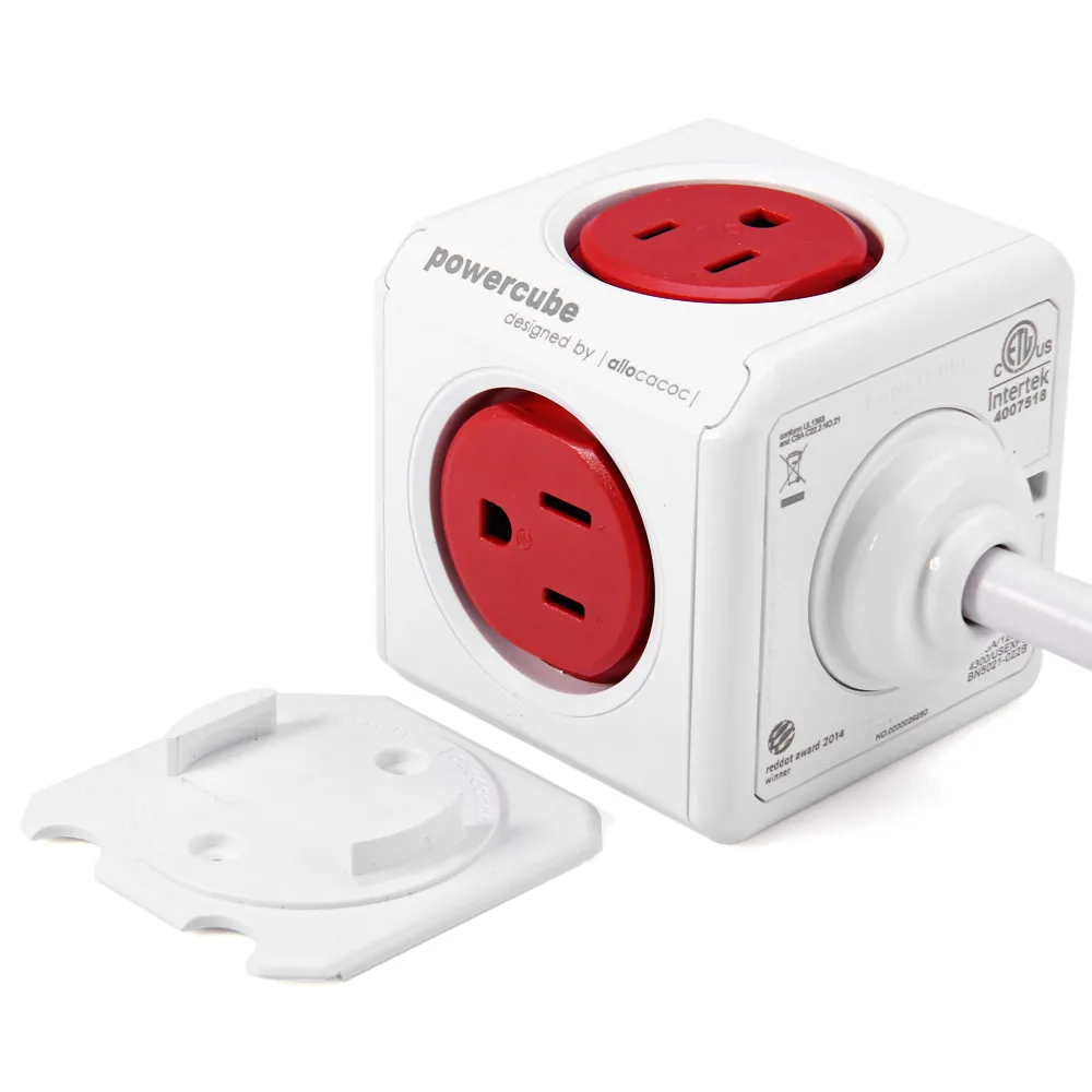 Allocacoc Smart US Plug power Strip cube USB 5 розеток адаптер для путешествий многоразовый