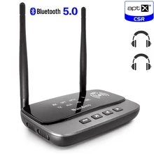 262ft/80m NFC a lungo raggio Bluetooth 5.0 stereo audio Music trasmettitore ricevitore 3 in 1 adattatore Audio wireless a bassa latenza aptX HD