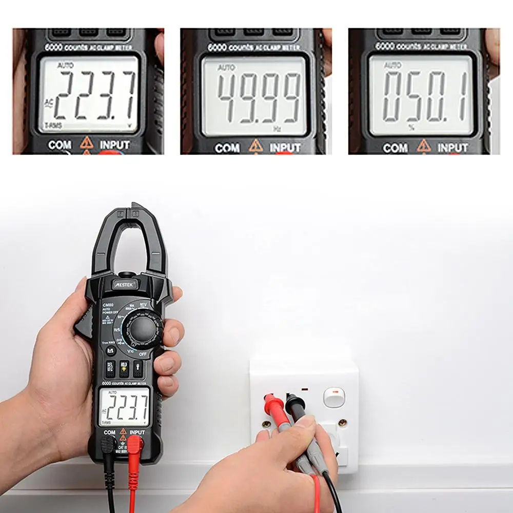 

Adeeing Digital Clamp Meter Multimeter Current Clamp Pincers AC/DC Voltage Resistance Tester Measuring Tools Diagnostic-Tool