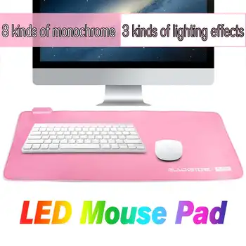 

RGB LED Gaming Mouse Pad Large 12 Colorful Lighting Effects USB Gamer Mousepad Mouse Mat HUB Port 780*310*4mm